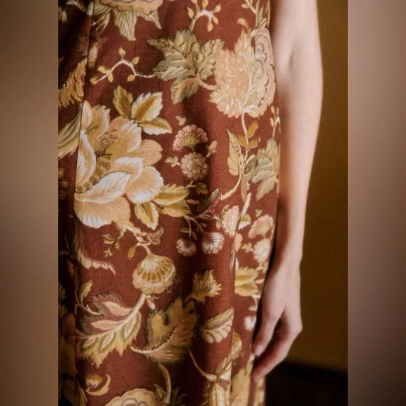 Sezane Chiaretta Dress Adana Maxi Floral Size 36 38 US 4 6 NWT - Picture 2 of 13